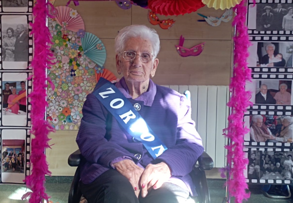 María Egiguren, ‘Ixiko Maritxu’, toda una veterana con 106 años de vida María Egiguren, ‘Ixiko Maritxu’, toda una veterana con 106 años de vida